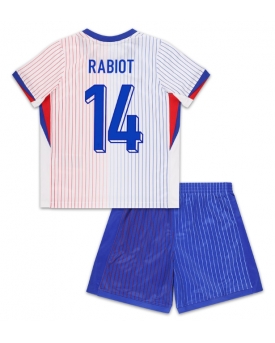 Francia Adrien Rabiot #14 Maglia Gara Trasferta Repliche Europei 2024 Bambino